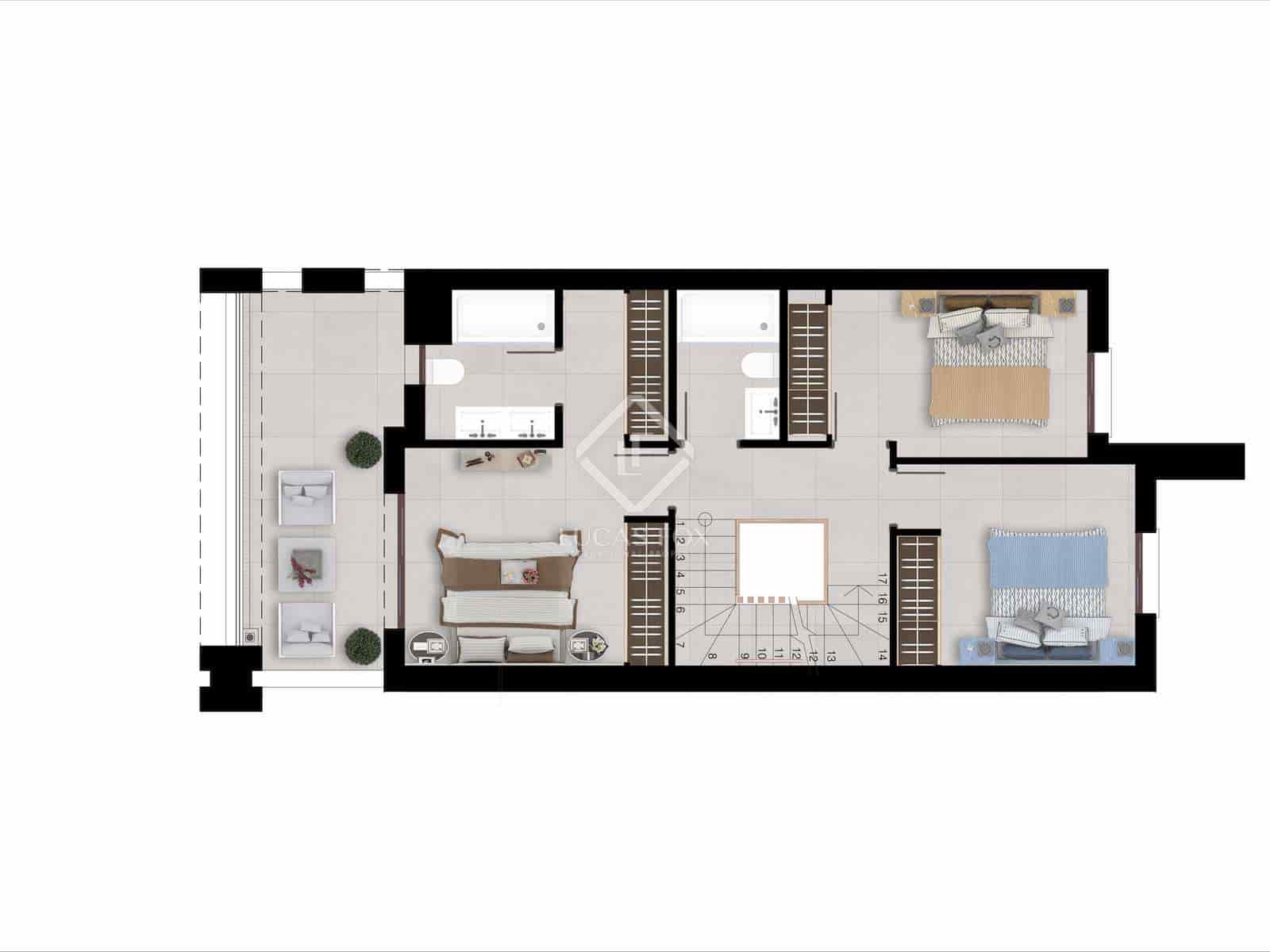 3 sypialnia Penthouse na sprzedaż w Istan z basenem garażem - 570 000 € (Ref: 7358592)
