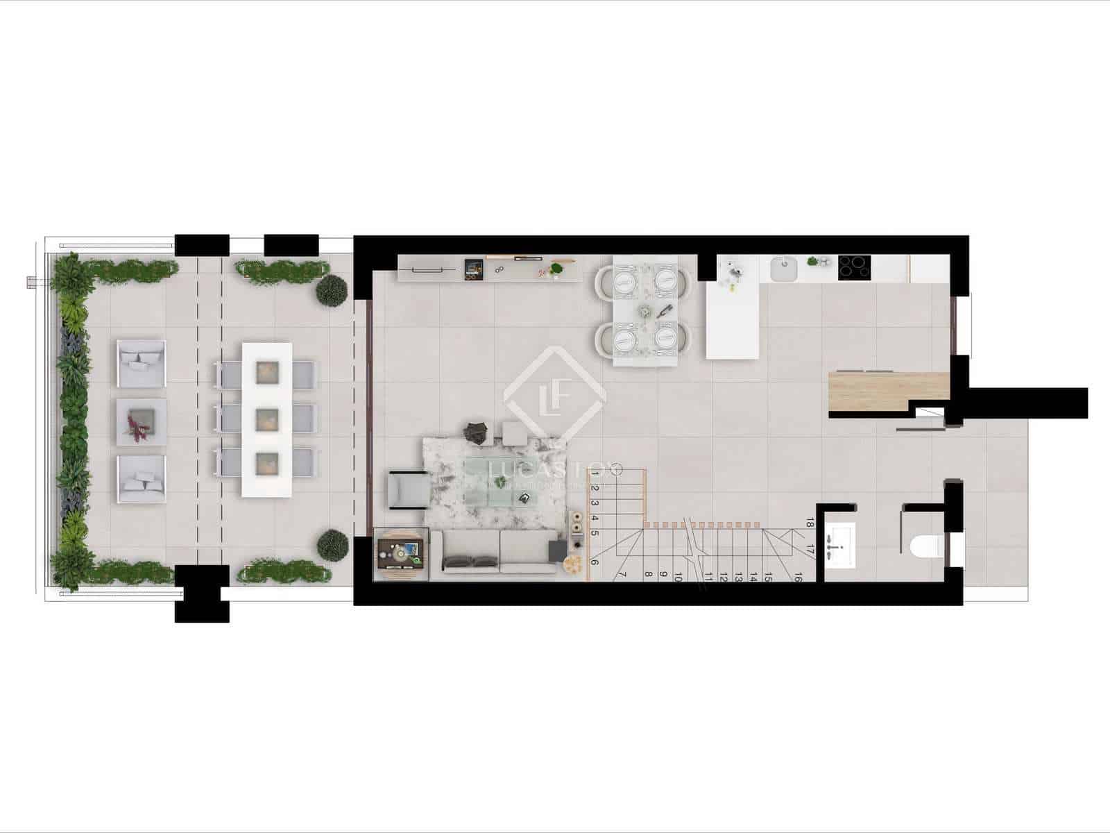 3 sypialnia Penthouse na sprzedaż w Istan z basenem garażem - 570 000 € (Ref: 7358592)