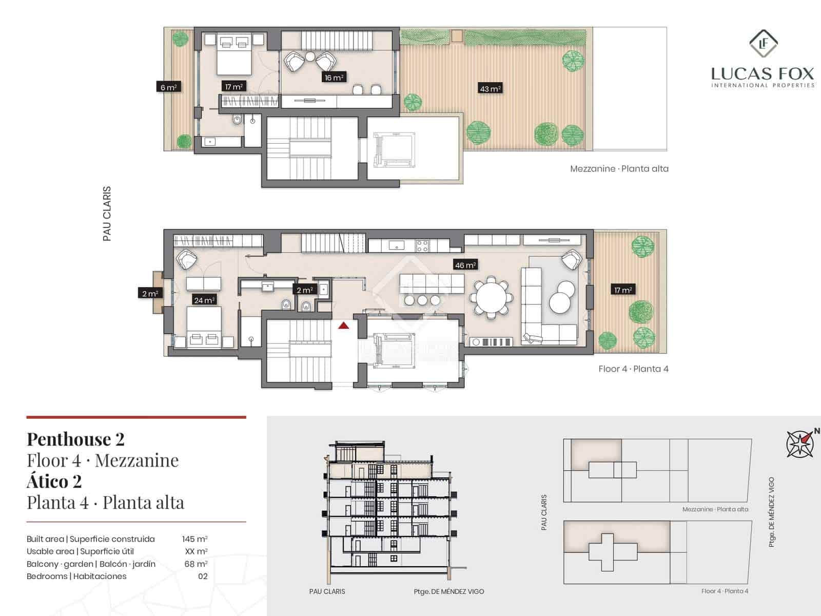 2 slaapkamer Penthouse te koop in Barcelona stad - € 2.188.000 (Ref: 7396574)
