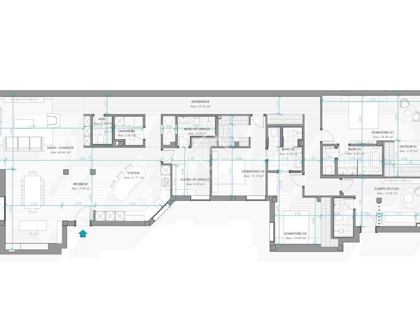 5 soverom Leilighet til salgs i Madrid by - € 2 950 000 (Ref: 7453000)