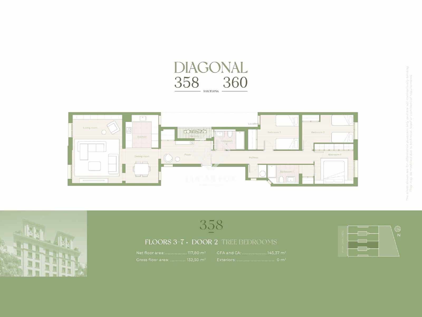 3 bedroom Apartment for sale in Barcelona city - € 995,000 (Ref: 7626091)