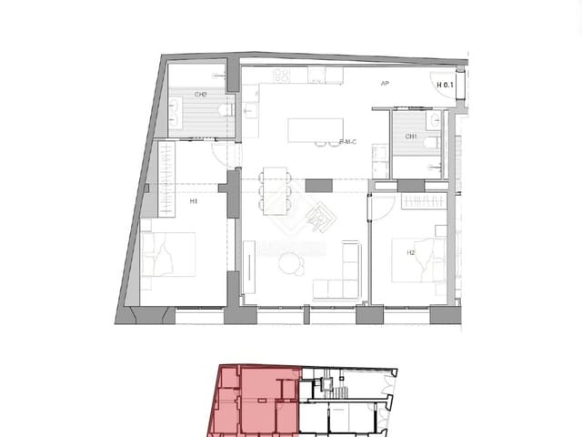 2 sypialnia Apartament na sprzedaż w Vilanova i la Geltrú - 319 712 € (Ref: 7837222)
