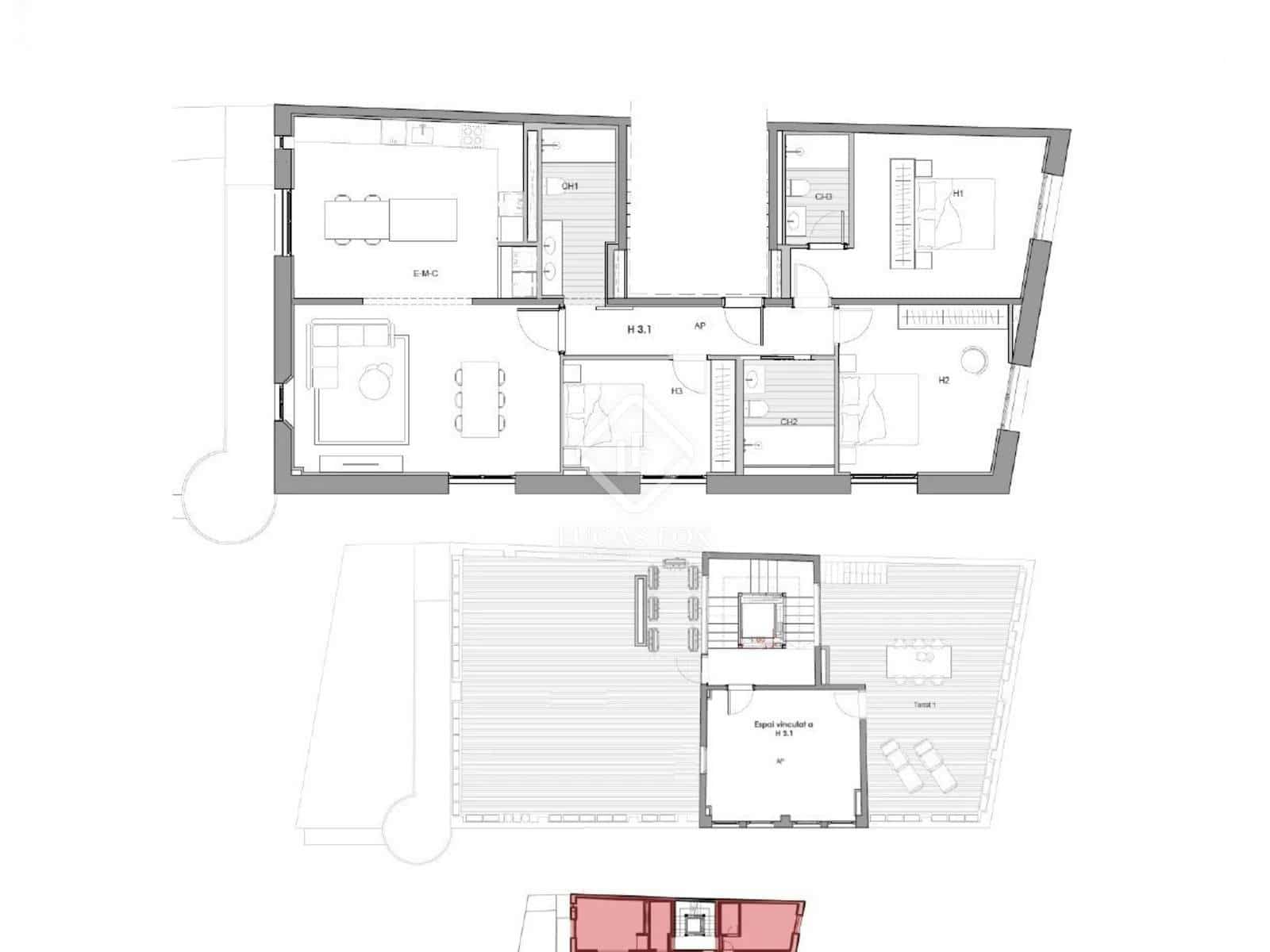 3 soverom Penthouse til salgs i Vilanova i la Geltru - € 770 000 (Ref: 7837223)