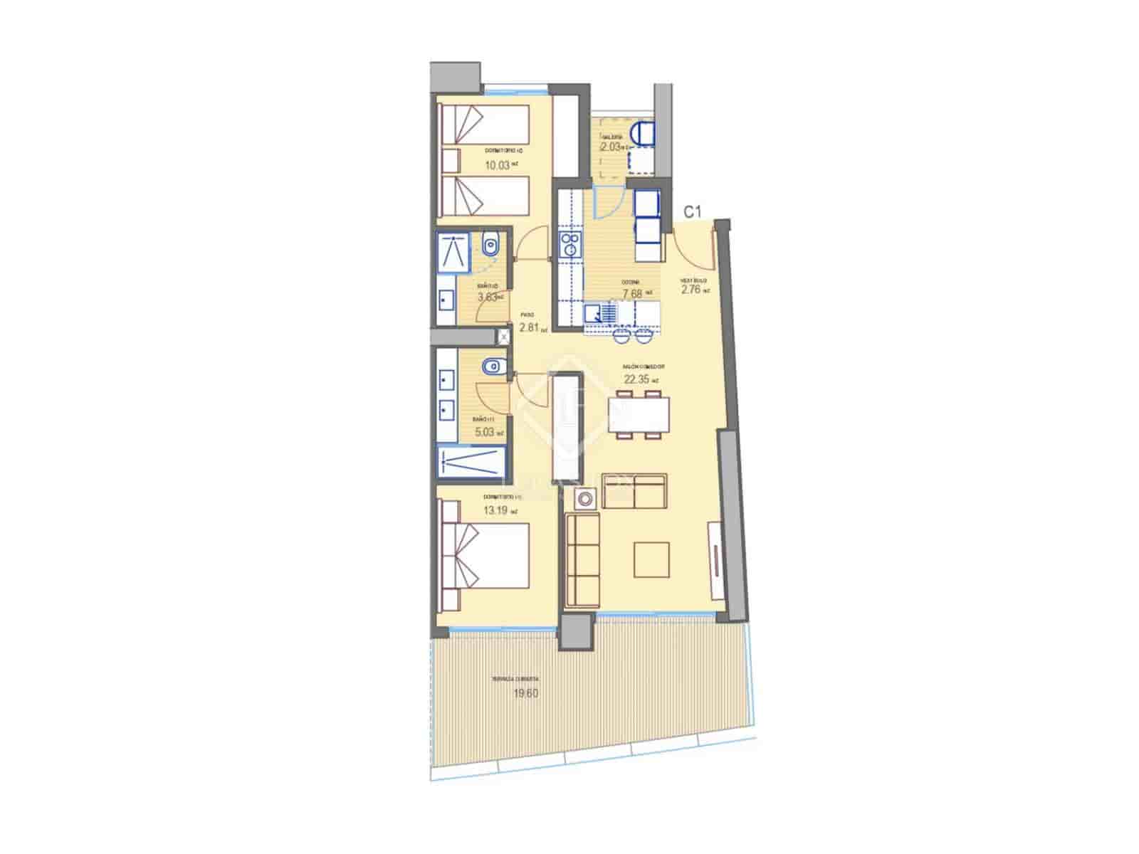 2 soveværelse Lejlighed til salg i Benidorm med swimmingpool garage - € 690.000 (Ref: 7846431)