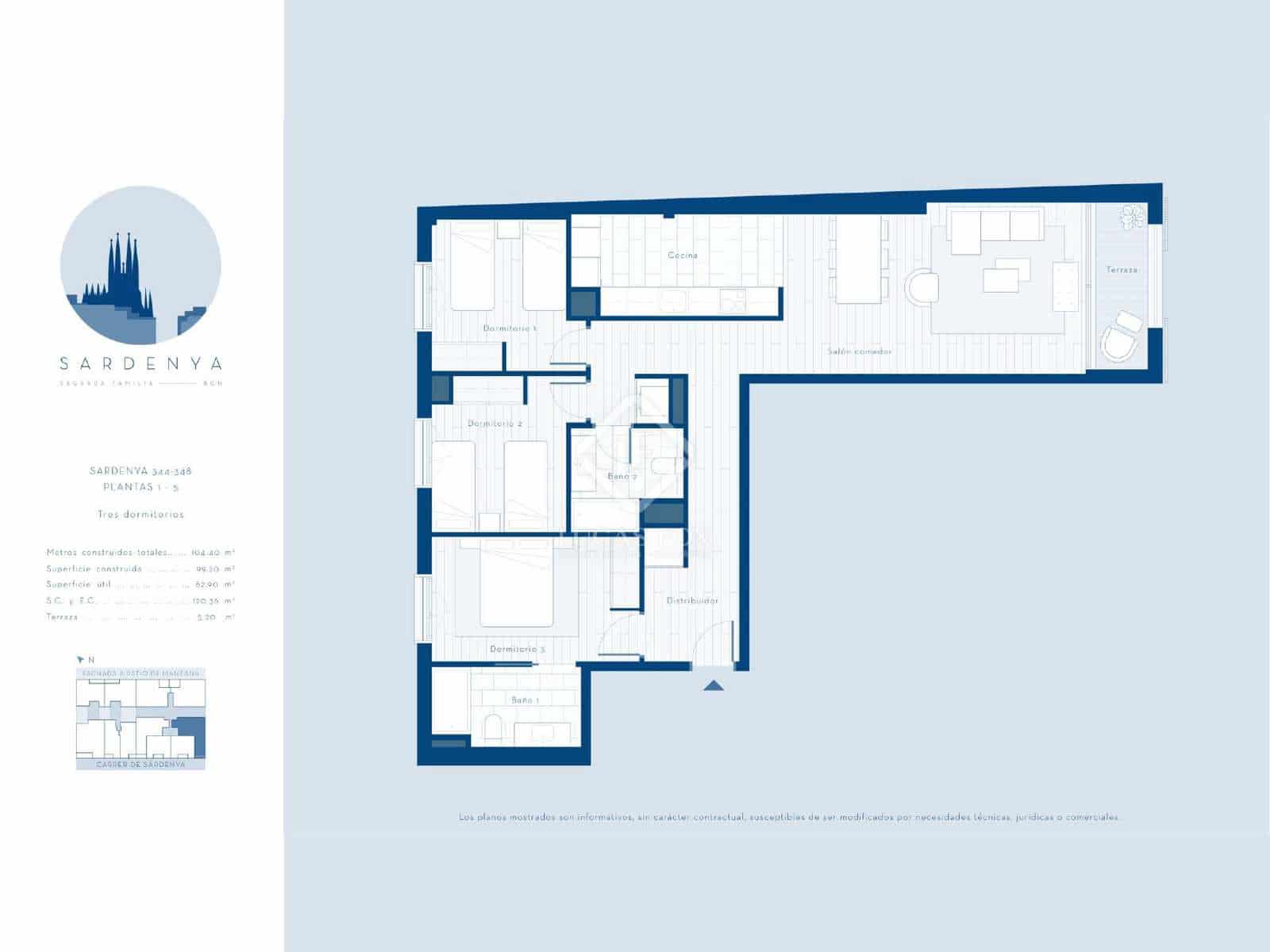 3 slaapkamer Appartement te koop in Barcelona stad met garage - € 816.000 (Ref: 7897240)