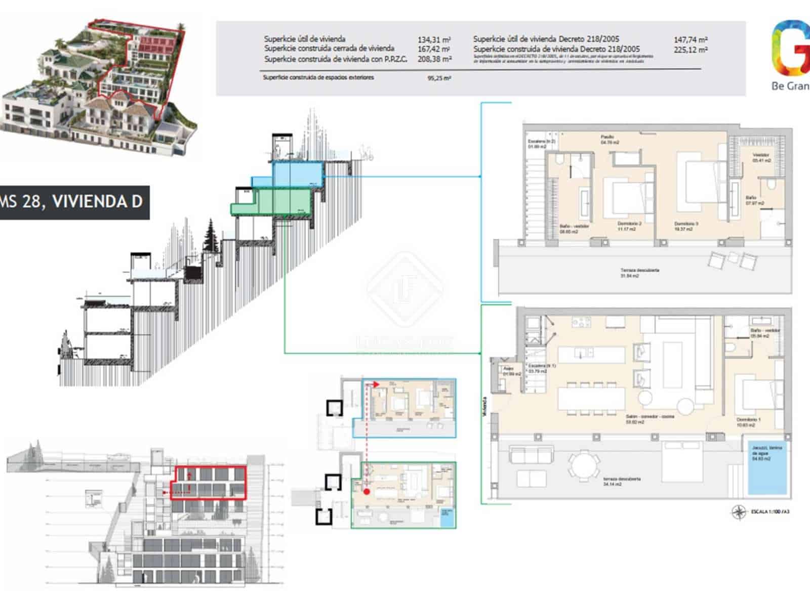2 sovrum Lägenhet till salu i Malaga stad med pool garage - 1 950 000 € (Ref: 7911252)