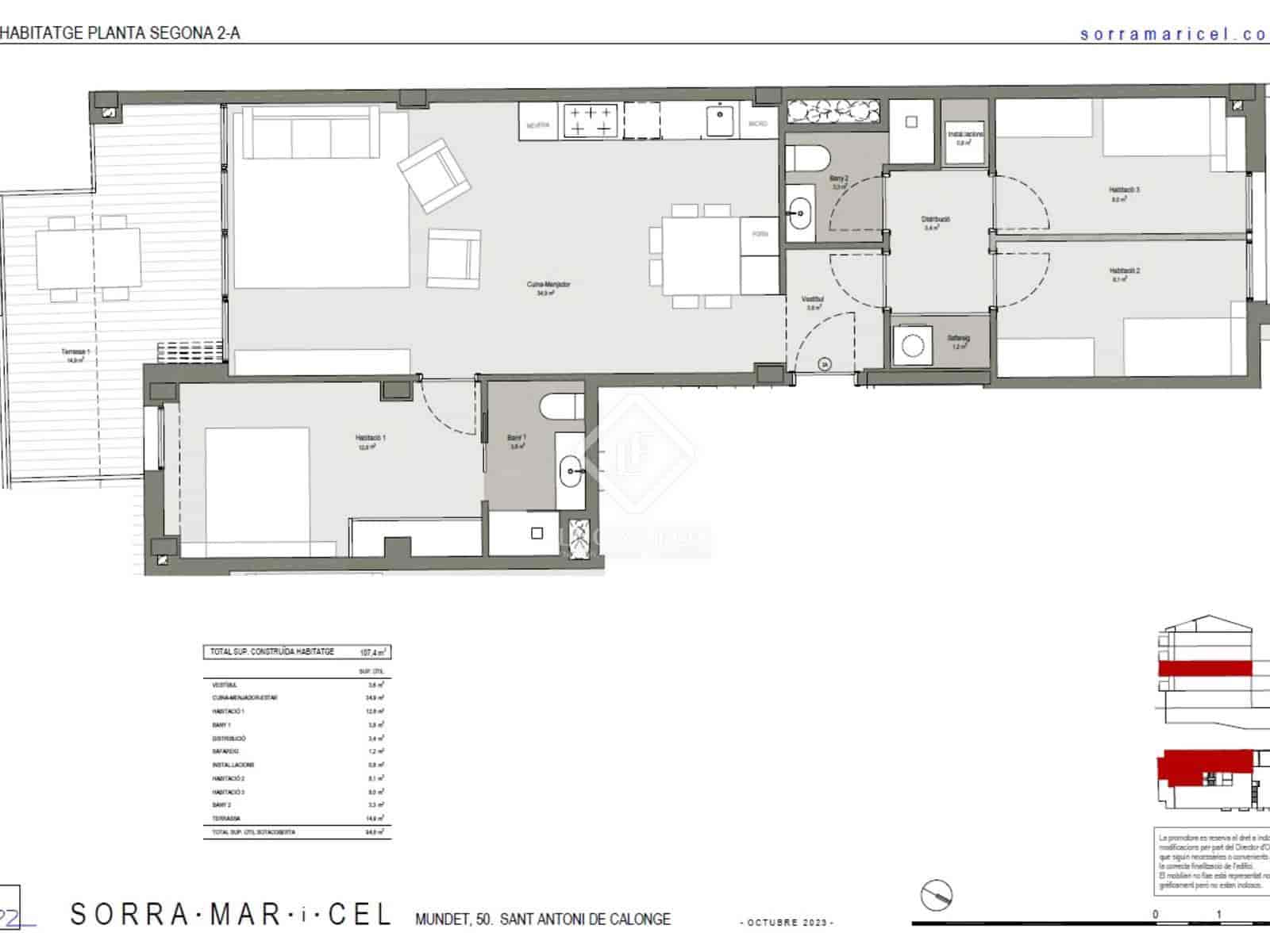 3 makuuhuone Huoneisto myytävänä paikassa Sant Antoni de Calonge mukana 
autotalli - 950 000 € (Ref: 8024839)