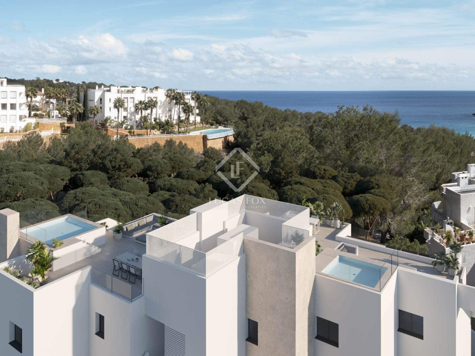2 sypialnia Penthouse na sprzedaż w Santa Eulalia / Santa Eularia z basenem garażem - 1 155 000 € (Ref: 8043895)