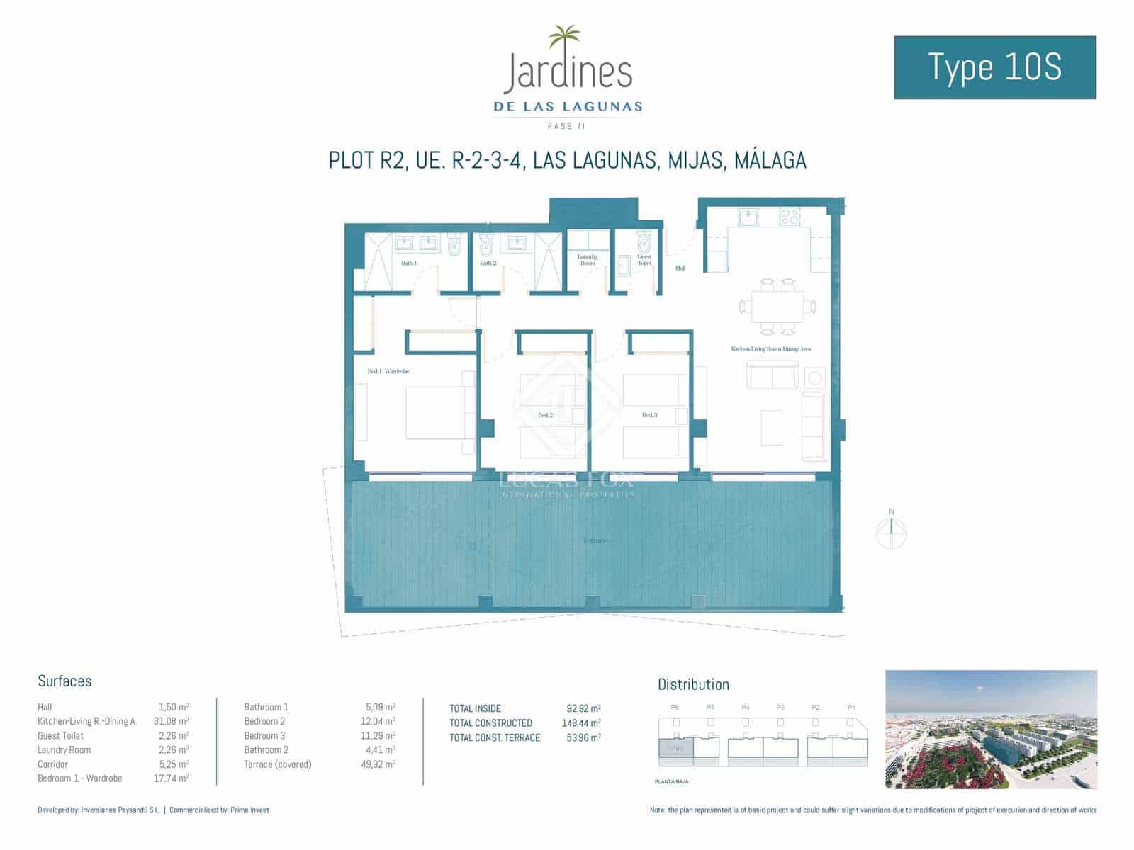 Apartamento de 3 habitaciones en Las Lagunas de Mijas en venta con piscina garaje - 466.500 € (Ref: 8094015)