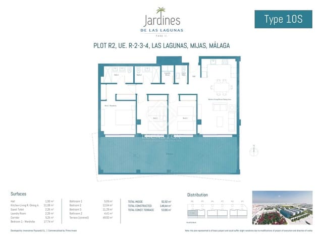 Apartamento de 3 habitaciones en Las Lagunas de Mijas, Mijas en venta con piscina garaje - 466.500 € (Ref: 8094015)