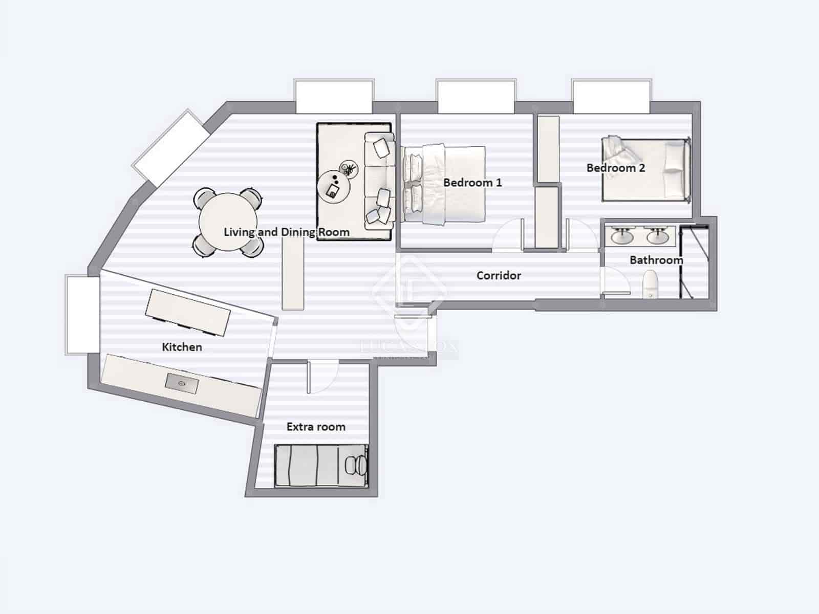 2 Zimmer Apartment zu verkaufen in Malaga Stadt - 849.000 € (Ref: 8153041)