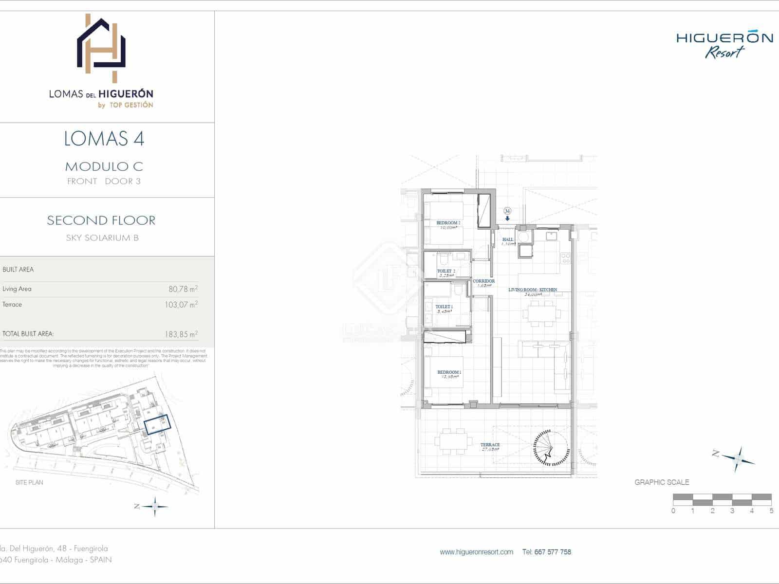 2 chambre Penthouse à vendre à Carvajal avec piscine garage - 1 100 000 € (Ref: 8176042)