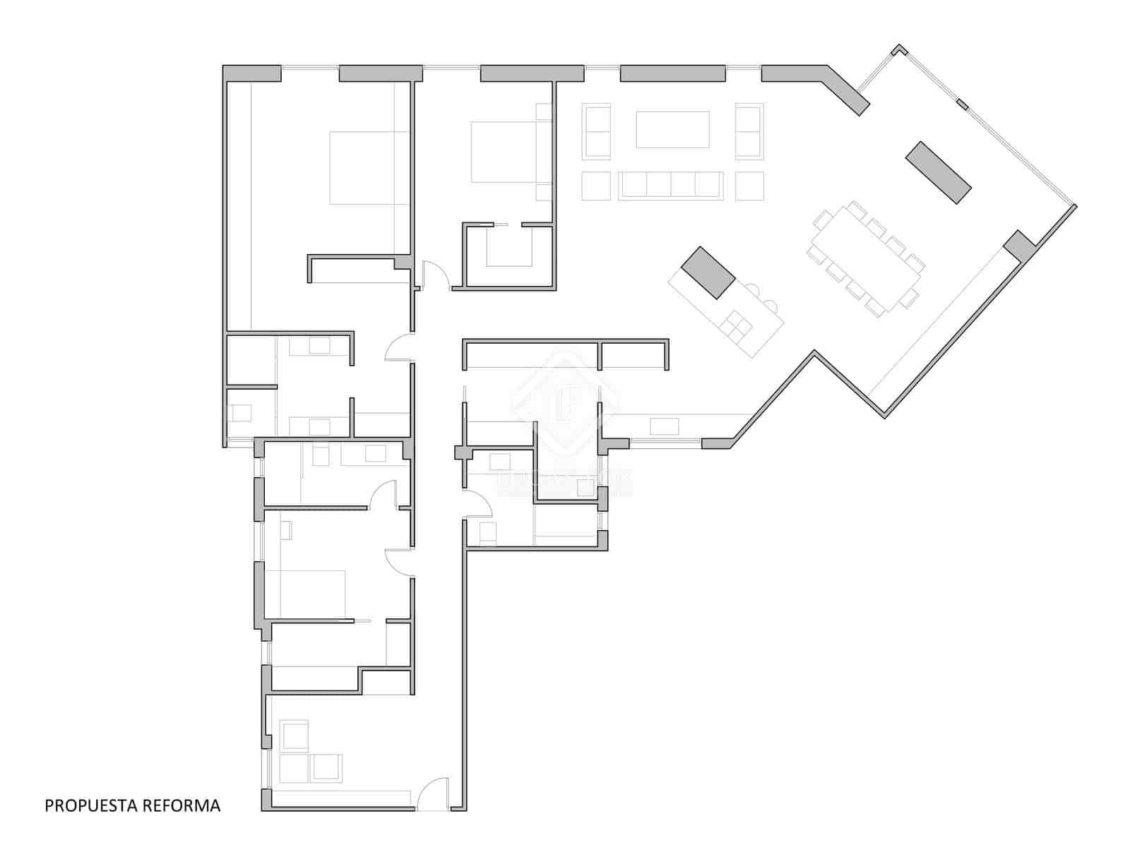 Apartamento de 3 habitaciones en València ciudad en venta - 1.300.000 € (Ref: 8188633)