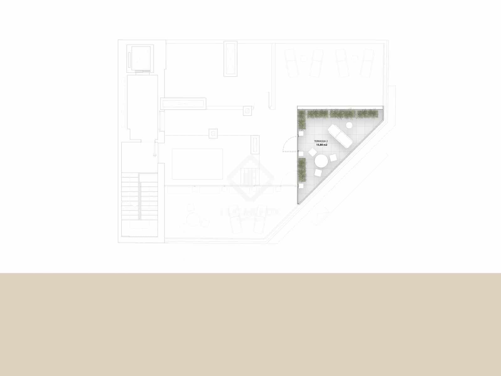 2 soveværelse Penthouse til salg i Barcelona by - € 630.000 (Ref: 8221585)