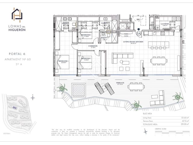 3 soverom Penthouse til salgs i Fuengirola med svømmebasseng garasje - € 1 655 000 (Ref: 8244031)
