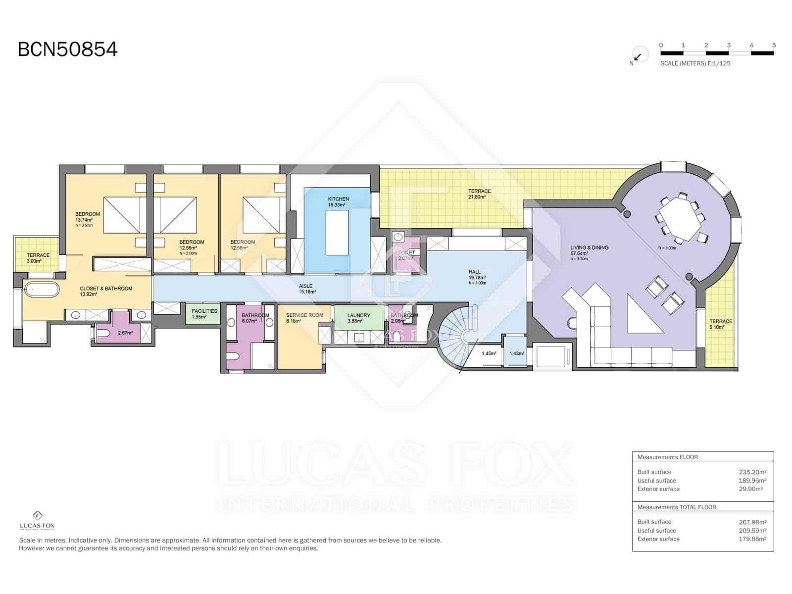 4 chambre Penthouse à vendre à Barcelone ville avec piscine - 3 600 000 € (Ref: 8332967)