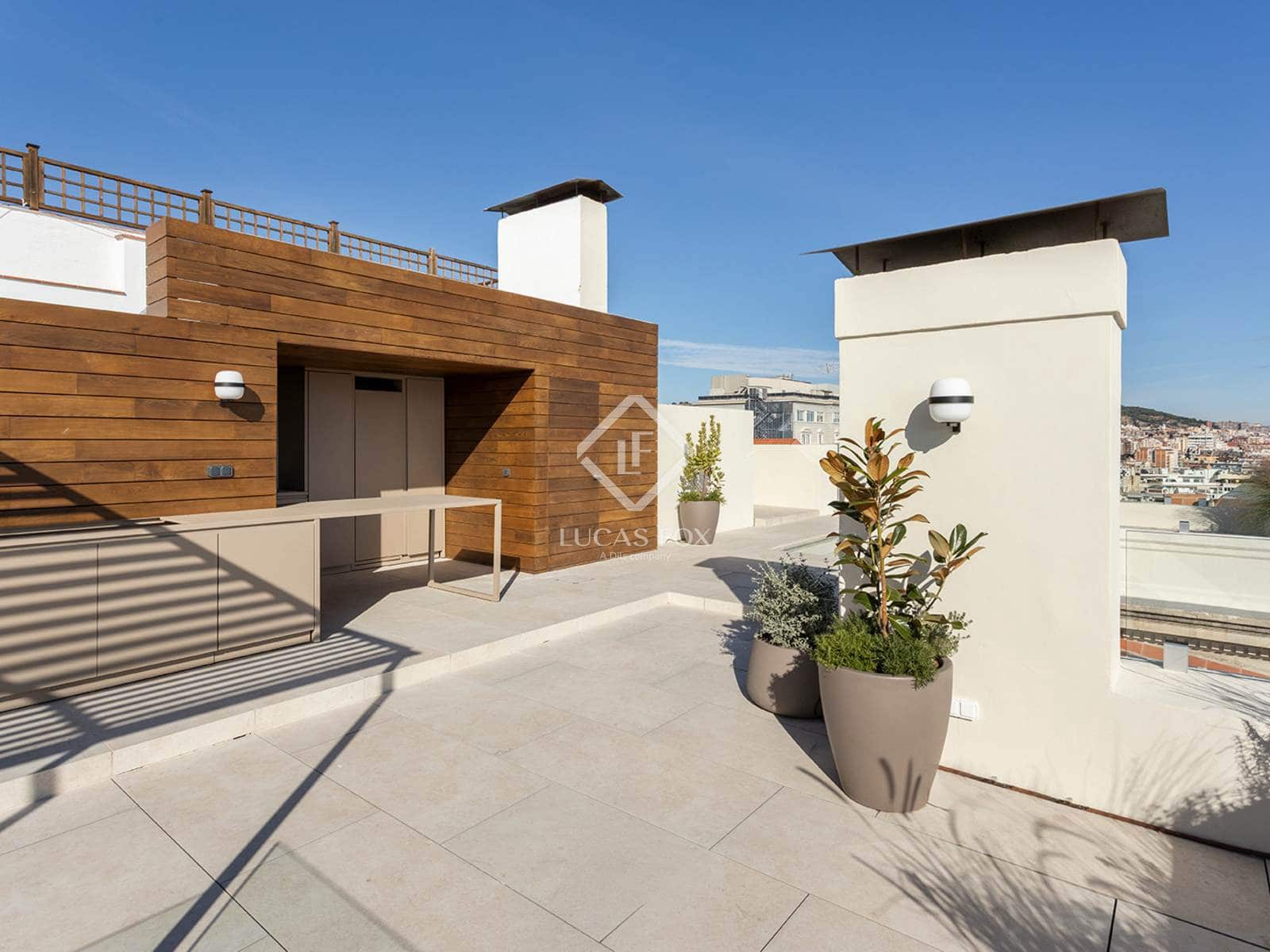 4 chambre Penthouse à vendre à Barcelone ville avec piscine - 3 600 000 € (Ref: 8332967)