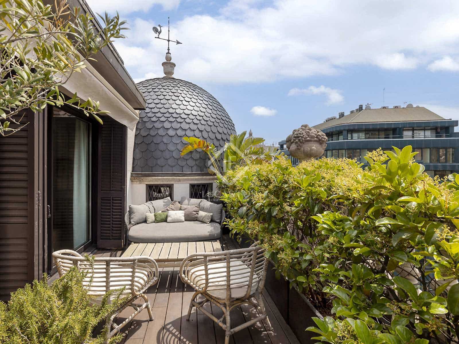 3 chambre Penthouse à vendre à Barcelone ville avec garage - 2 950 000 € (Ref: 8369807)