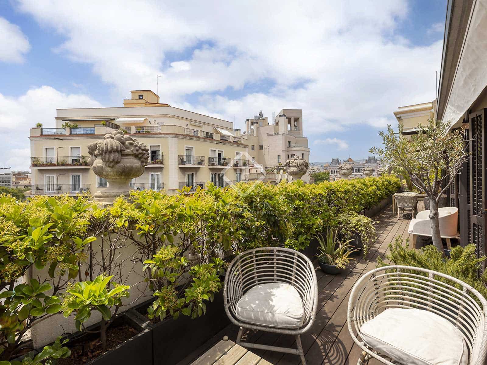 3 chambre Penthouse à vendre à Barcelone ville avec garage - 2 950 000 € (Ref: 8369807)