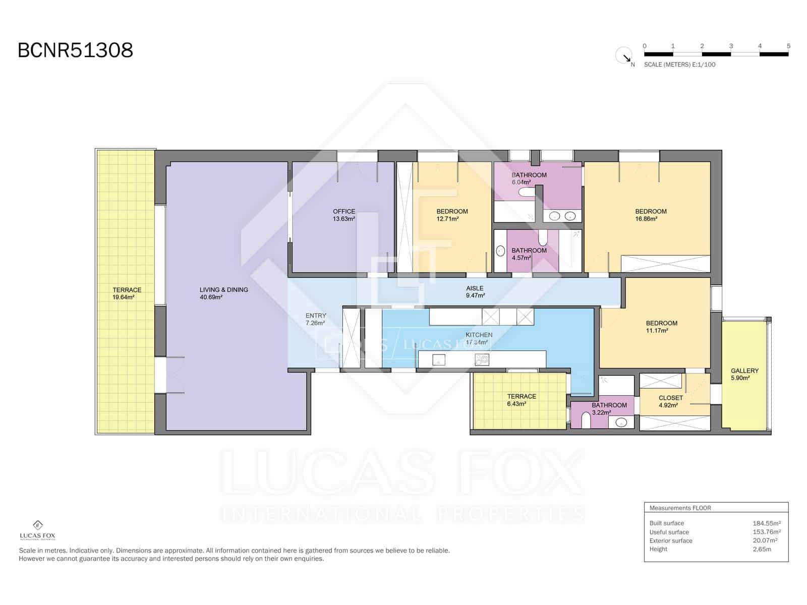 Appartement de 4 chambres à louer à Barcelone ville avec garage - 4 700 € (Ref: 8401888)