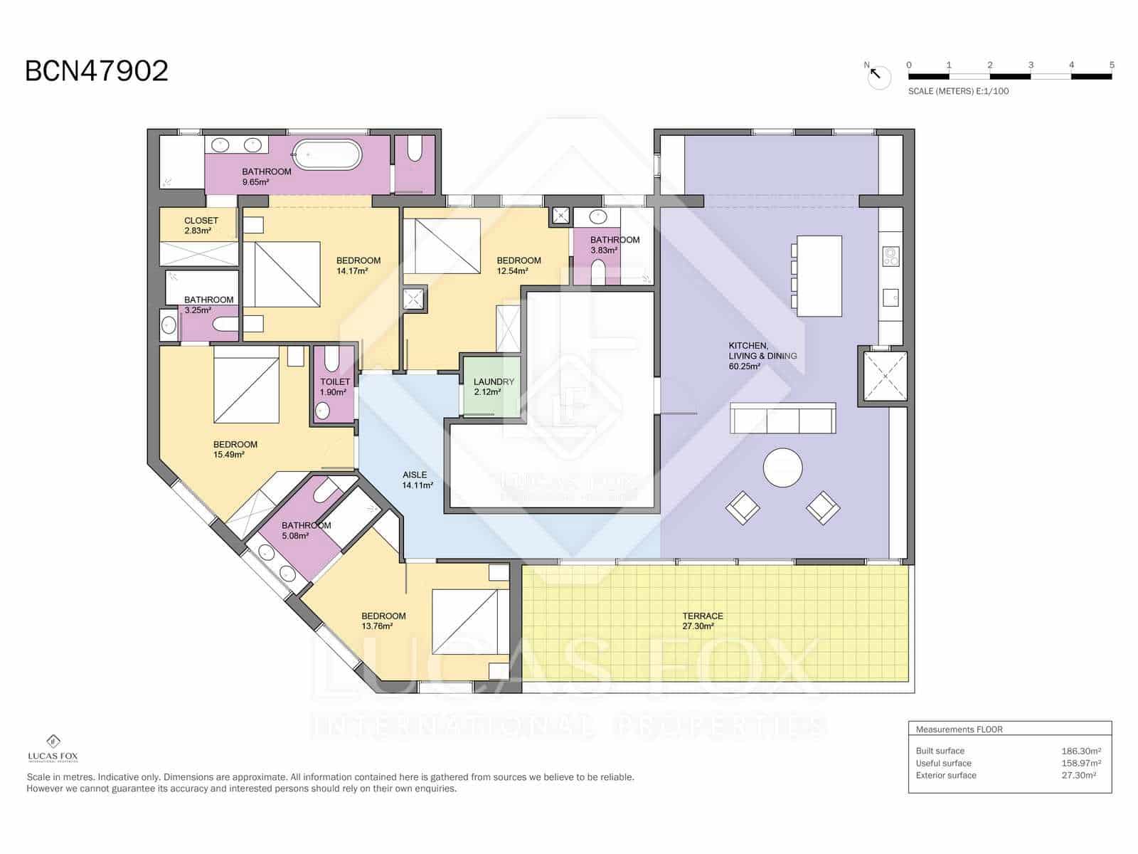 4 Zimmer Penthouse zu verkaufen in Barcelona Stadt - 2.075.000 € (Ref: 8406332)