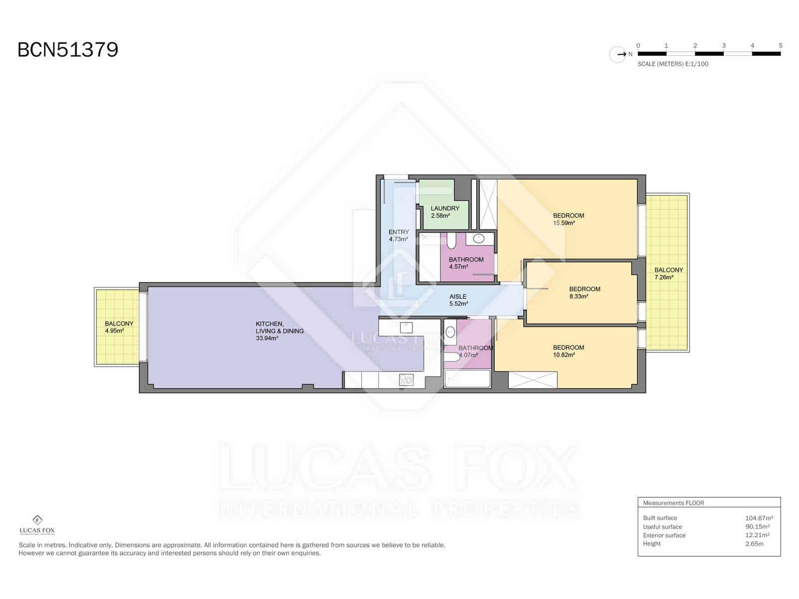 3 chambre Appartement à vendre à Barcelone ville avec garage - 715 000 € (Ref: 8410417)