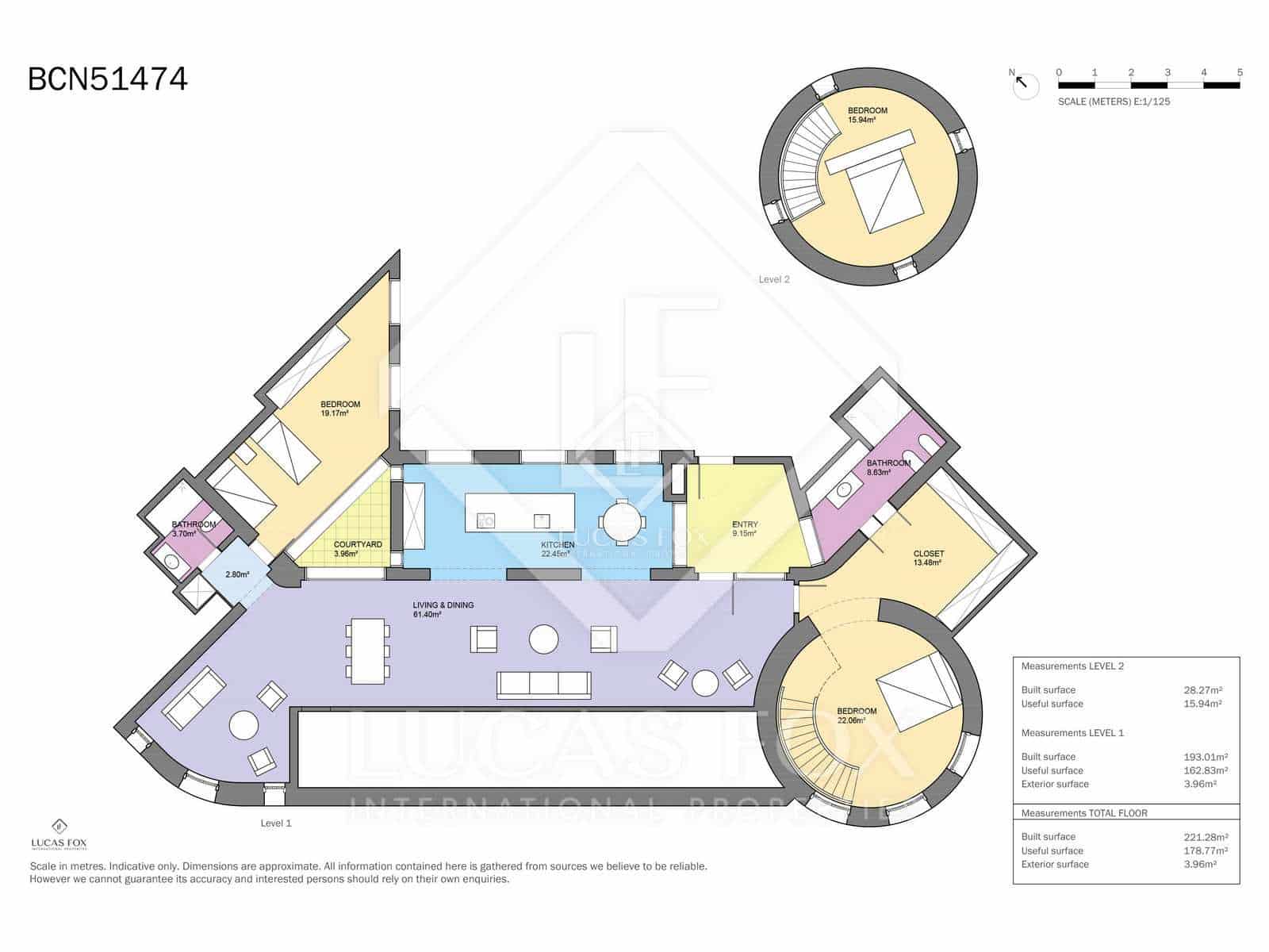 2 soveværelse Penthouse til salg i Barcelona by med swimmingpool - € 2.690.000 (Ref: 8410758)