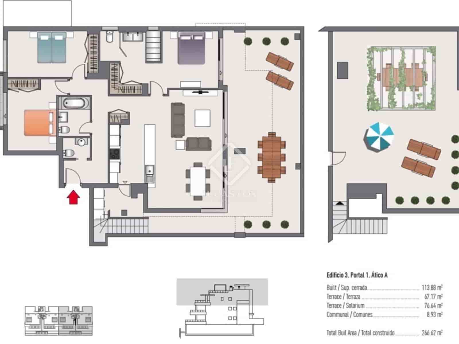 3 sovrum Takvåning till salu i Buenas Noches med pool garage - 700 000 € (Ref: 8436212)