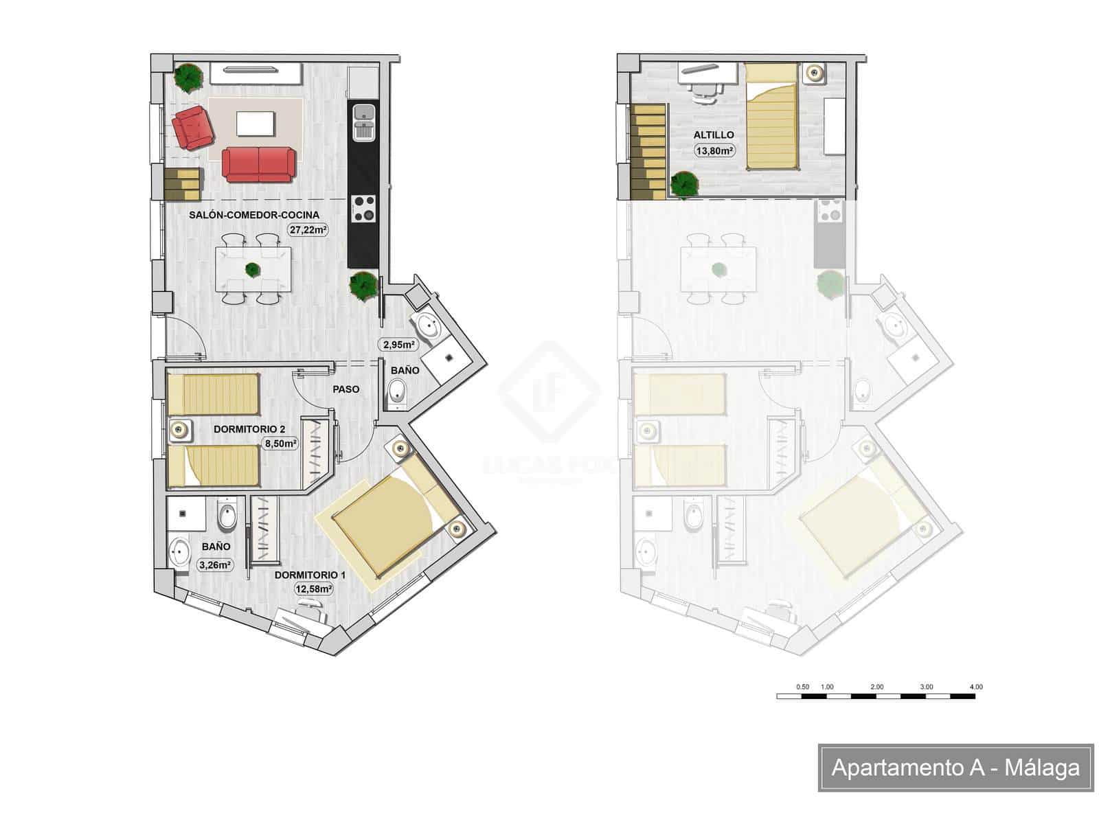 2 Zimmer Apartment zu verkaufen in Malaga Stadt - 283.000 € (Ref: 8467079)