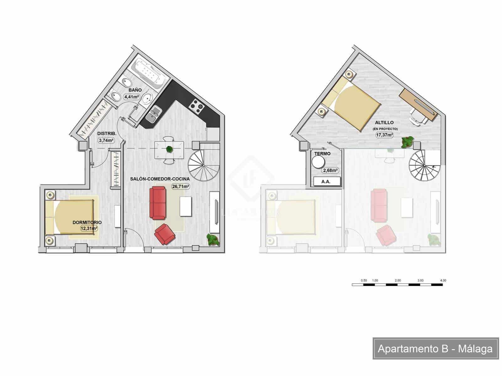 1 Zimmer Apartment zu verkaufen in Malaga Stadt - 240.000 € (Ref: 8467080)
