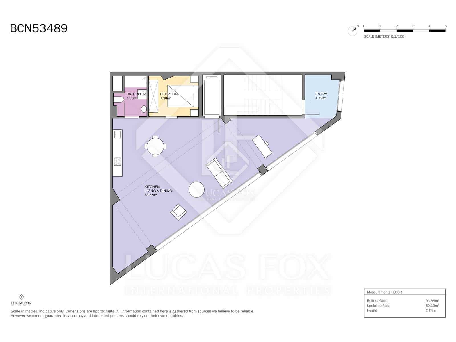1 chambre Appartement à vendre à Barcelone ville - 360 000 € (Ref: 8562369)