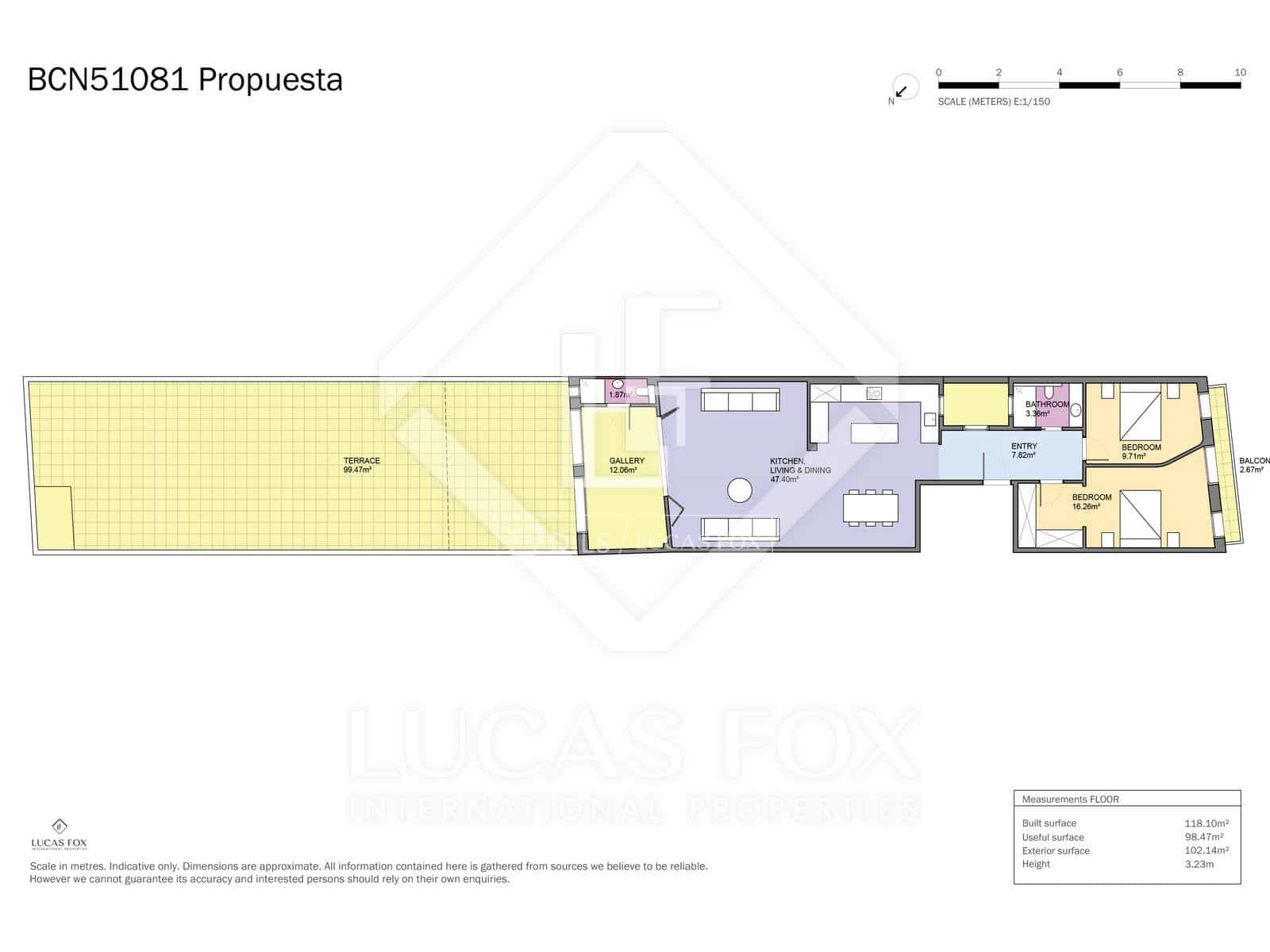 2 soveværelse Lejlighed til leje i Barcelona by - € 3.800 (Ref: 8575417)