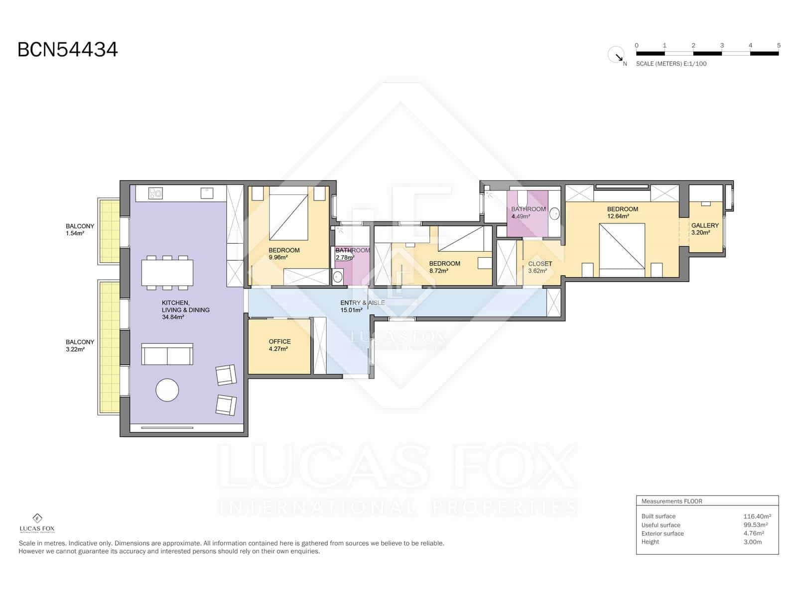 3 slaapkamer Appartement te koop in Barcelona stad - € 1.225.000 (Ref: 8590065)