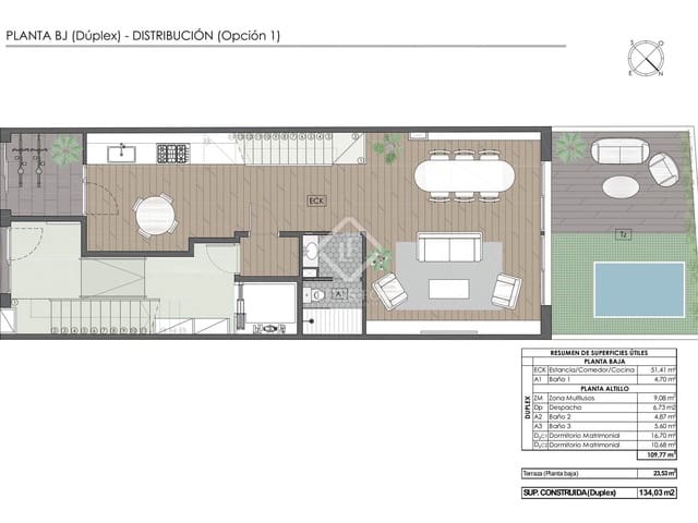 3 soveværelse Lejlighed til salg i Barcelona by med swimmingpool - € 750.000 (Ref: 8600797)