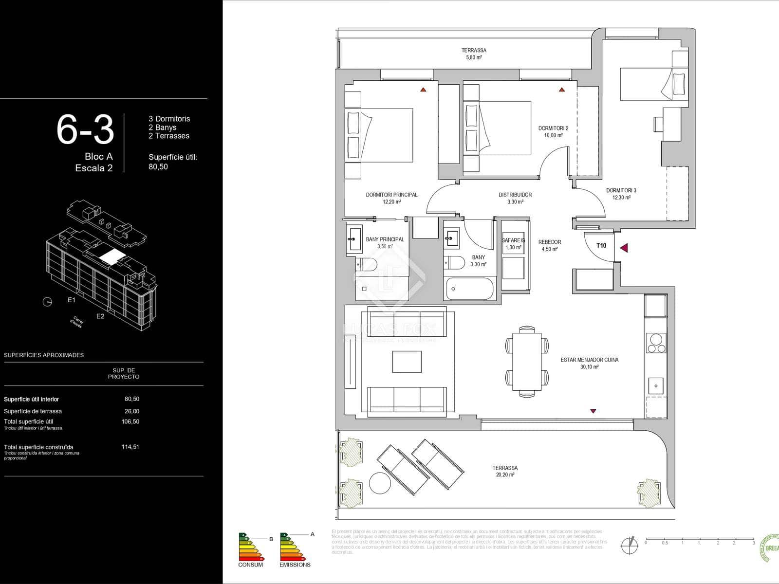 3 camera da letto Attico in vendita in Barcelona citta con piscina garage - 790.000 € (Rif: 8620733)