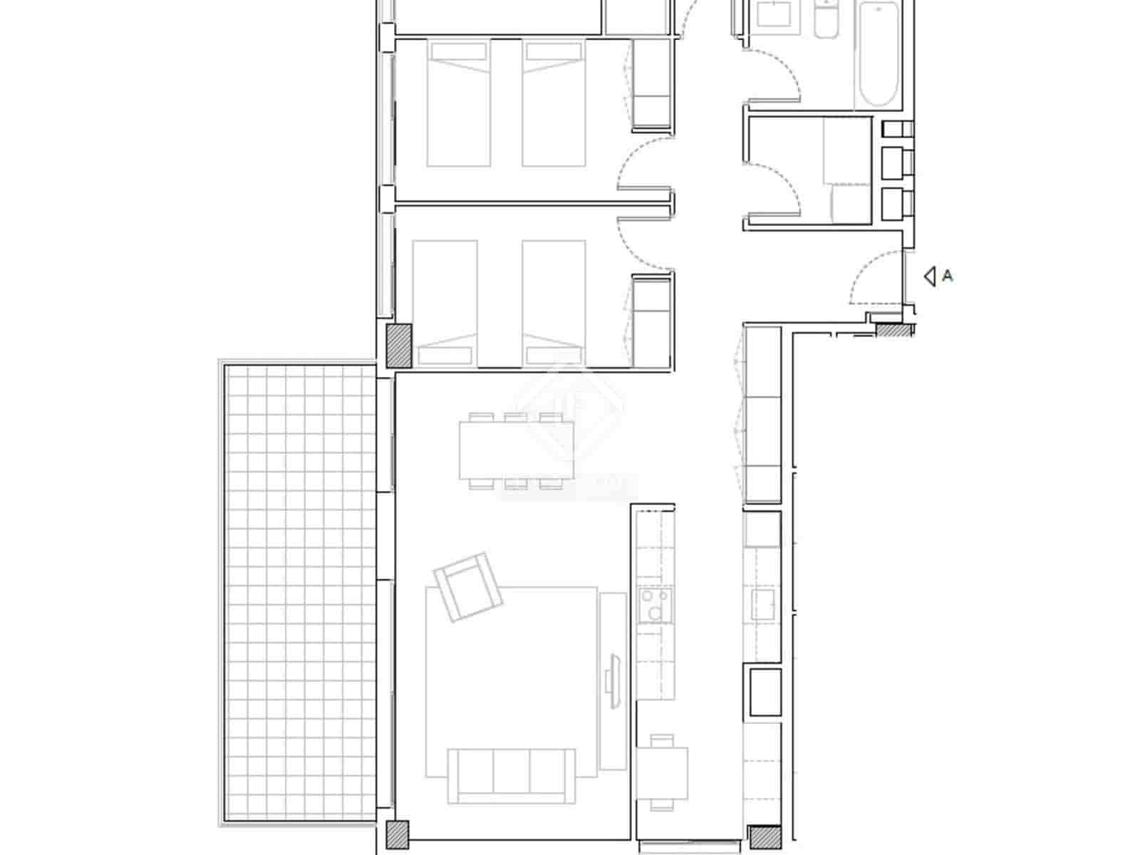 3 quarto Apartamento para arrendar em Esplugues de Llobregat com piscina garagem - 3 480 € (Ref: 8637817)
