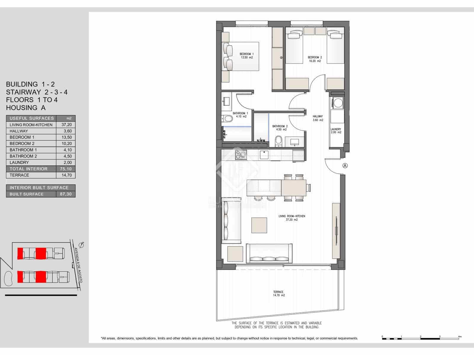 2 soverom Leilighet til salgs i Ibiza by med svømmebasseng garasje - € 875 000 (Ref: 8637821)