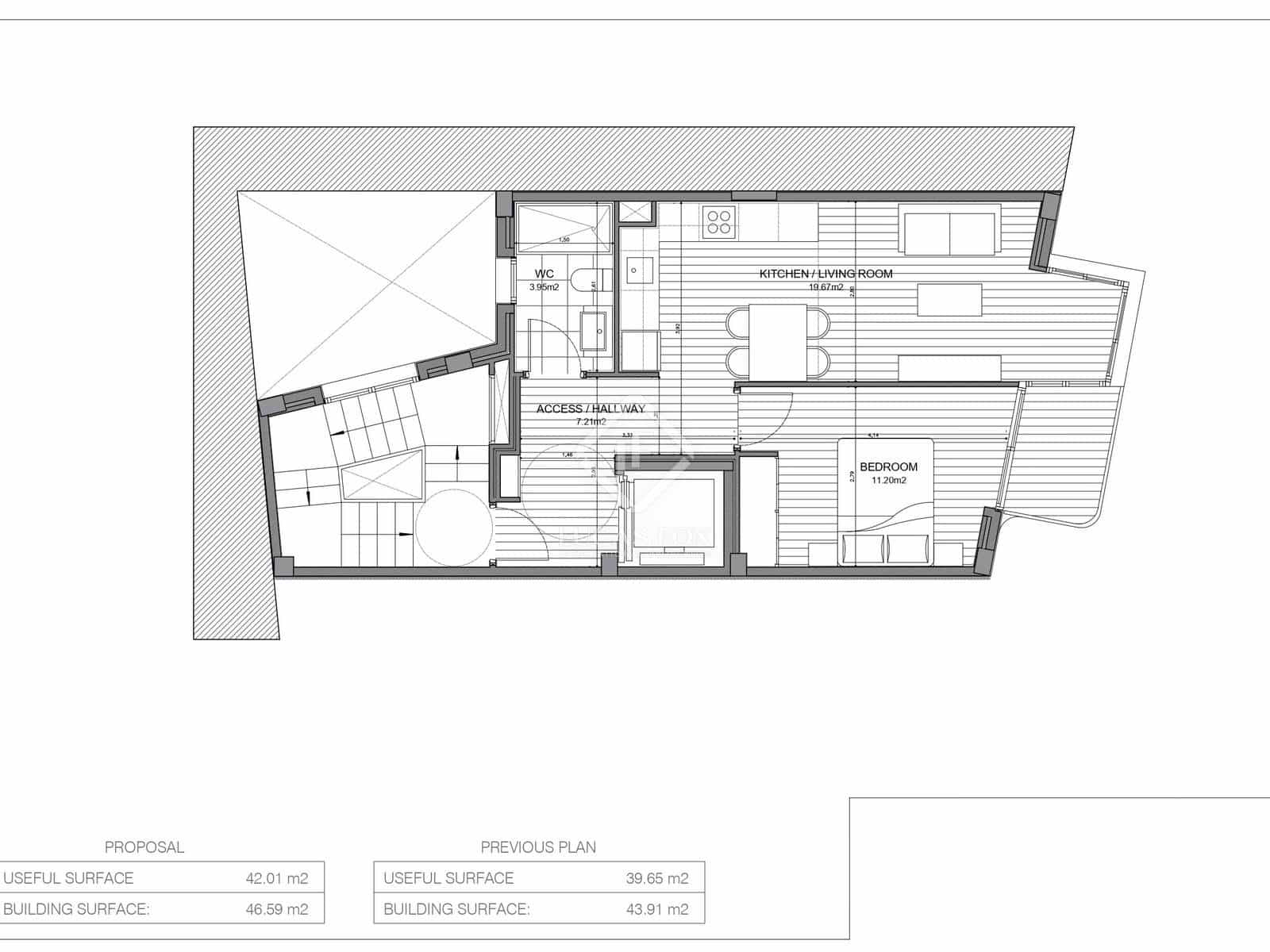 1 soveværelse Lejlighed til salg i Barcelona by - € 380.000 (Ref: 8649181)