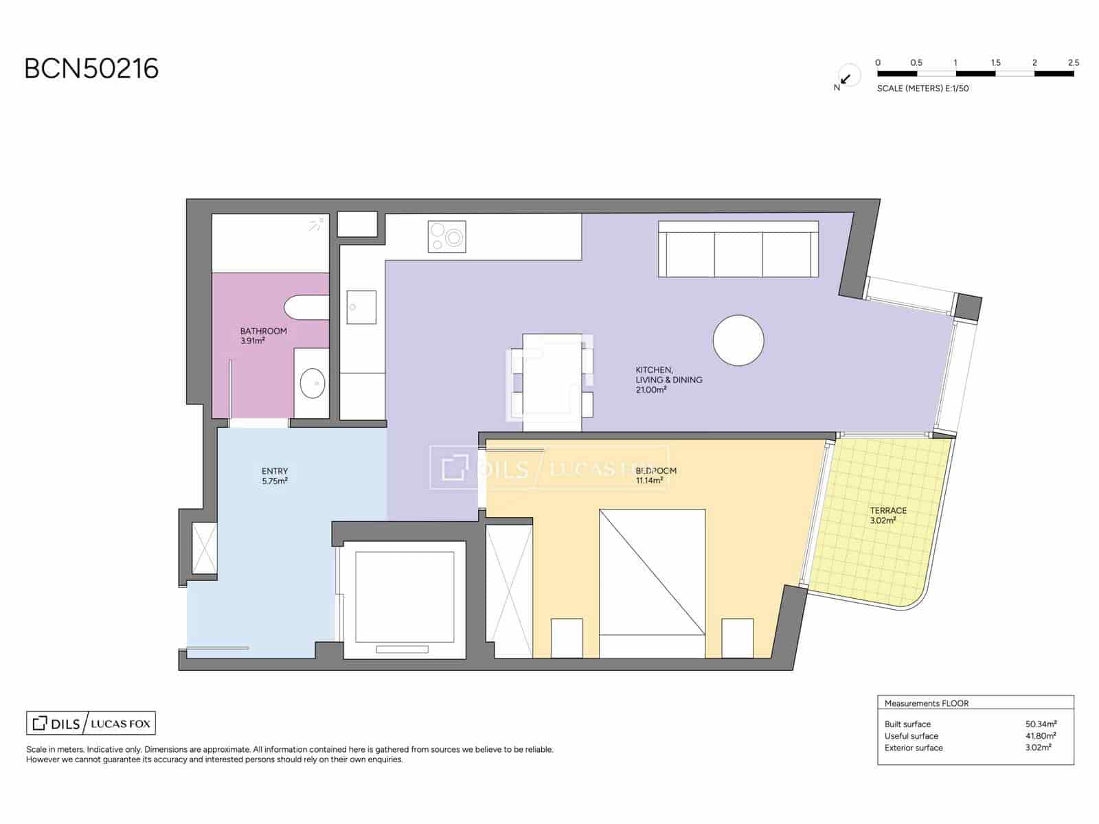 Apartamento de 1 habitación en Barcelona ciudad en venta - 380.000 € (Ref: 8649181)