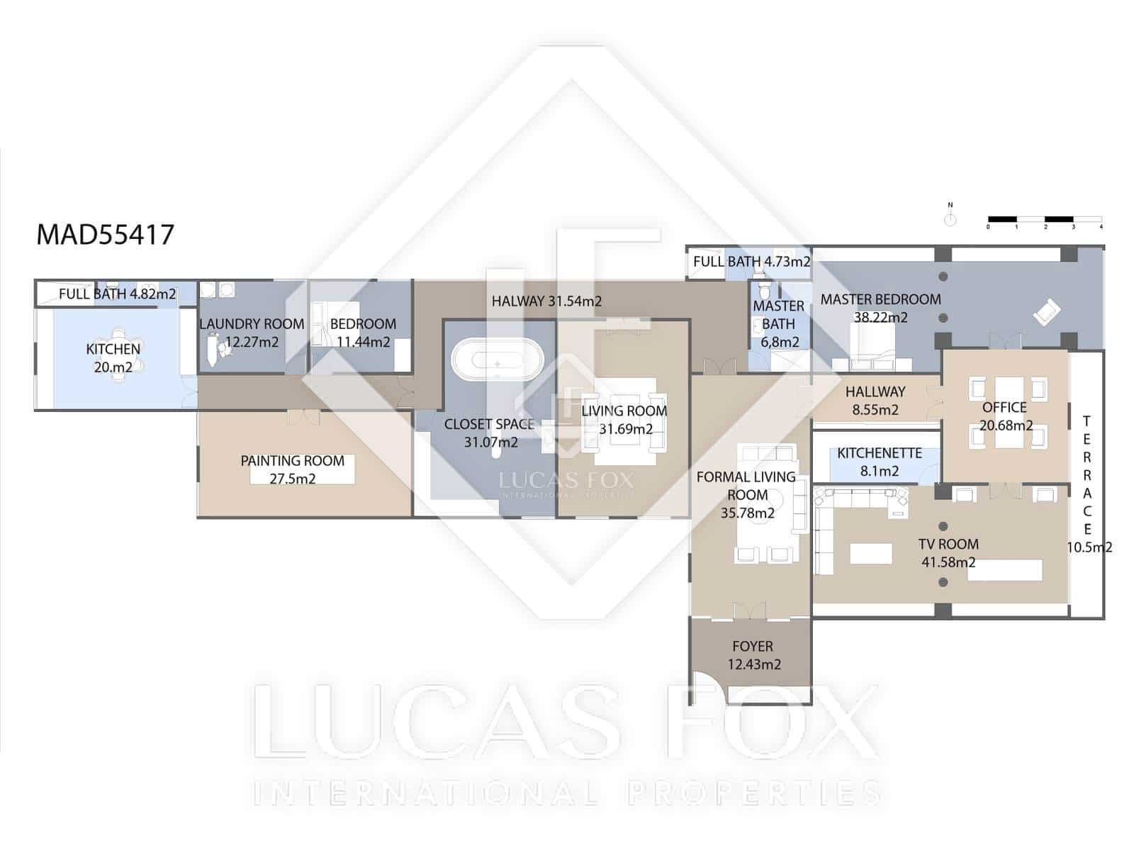 4 soveværelse Lejlighed til salg i Madrid by - € 3.390.000 (Ref: 8695956)