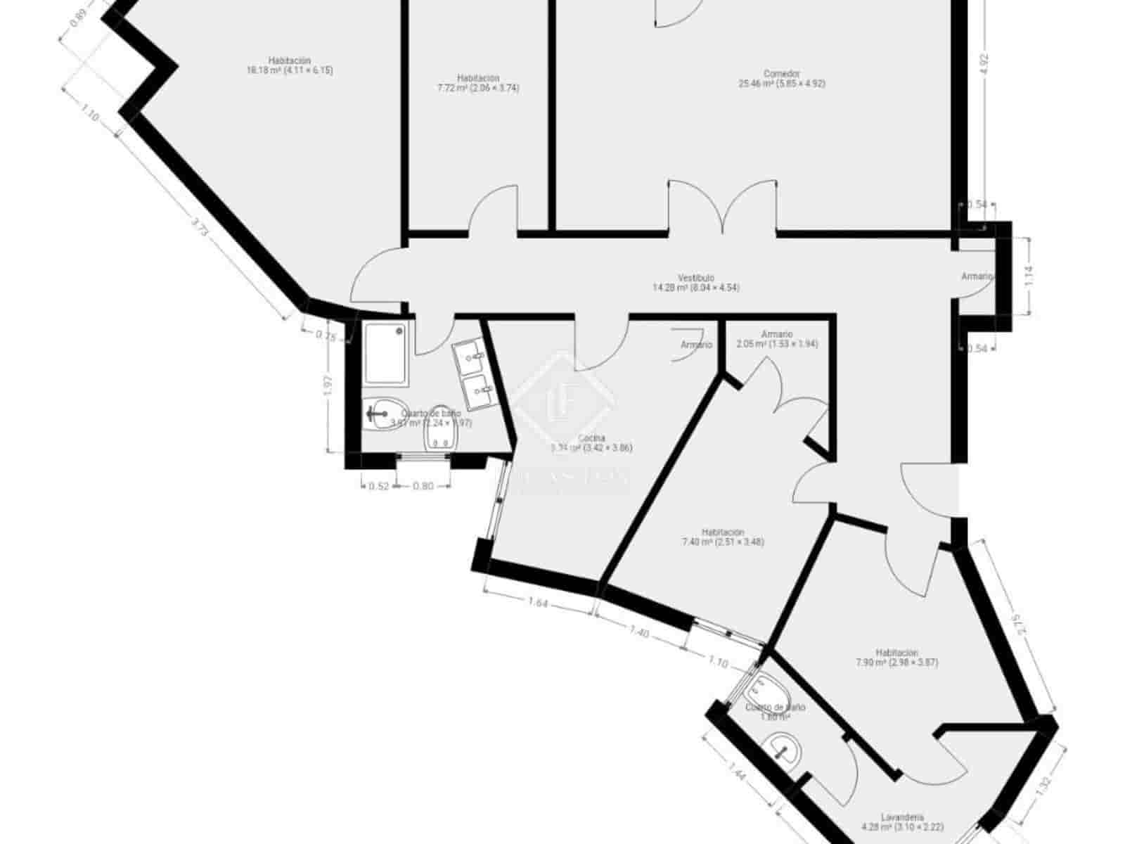 4 sypialnia Apartament do wynajęcia w Miasto Walencja - 2 400 € (Ref: 8744617)