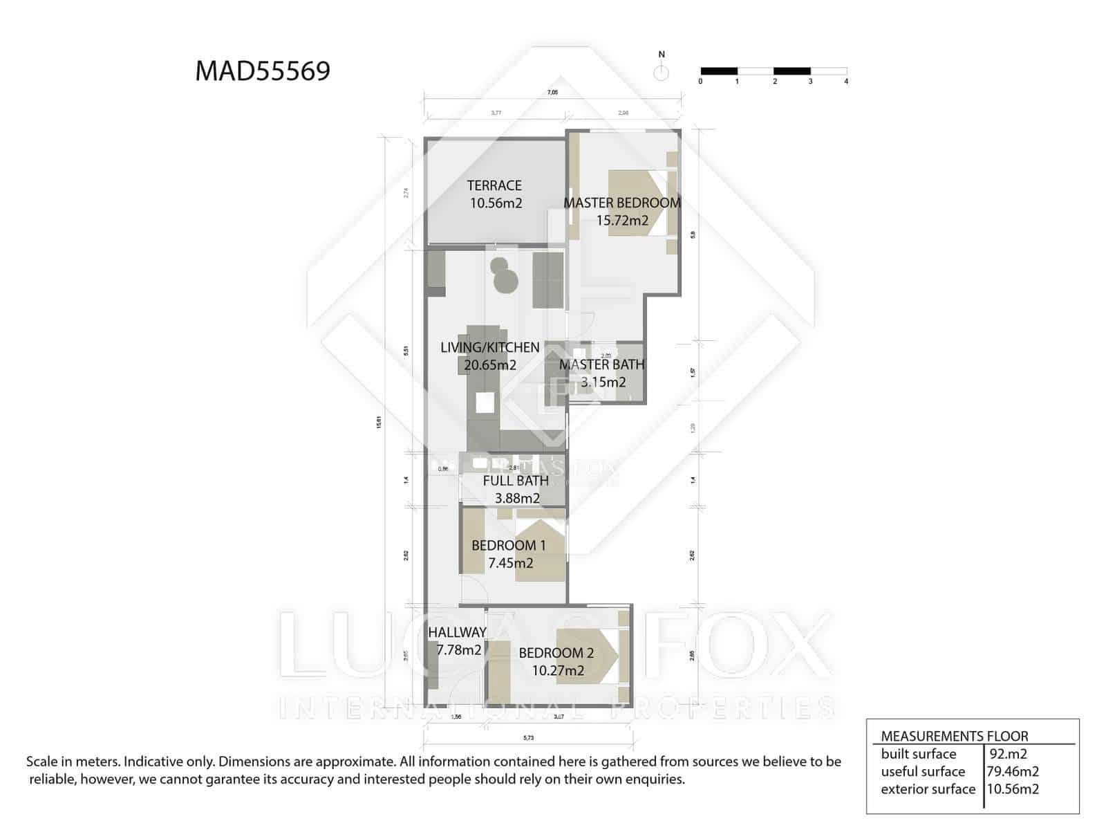 3 soveværelse Lejlighed til salg i Madrid by - € 1.550.000 (Ref: 8744619)