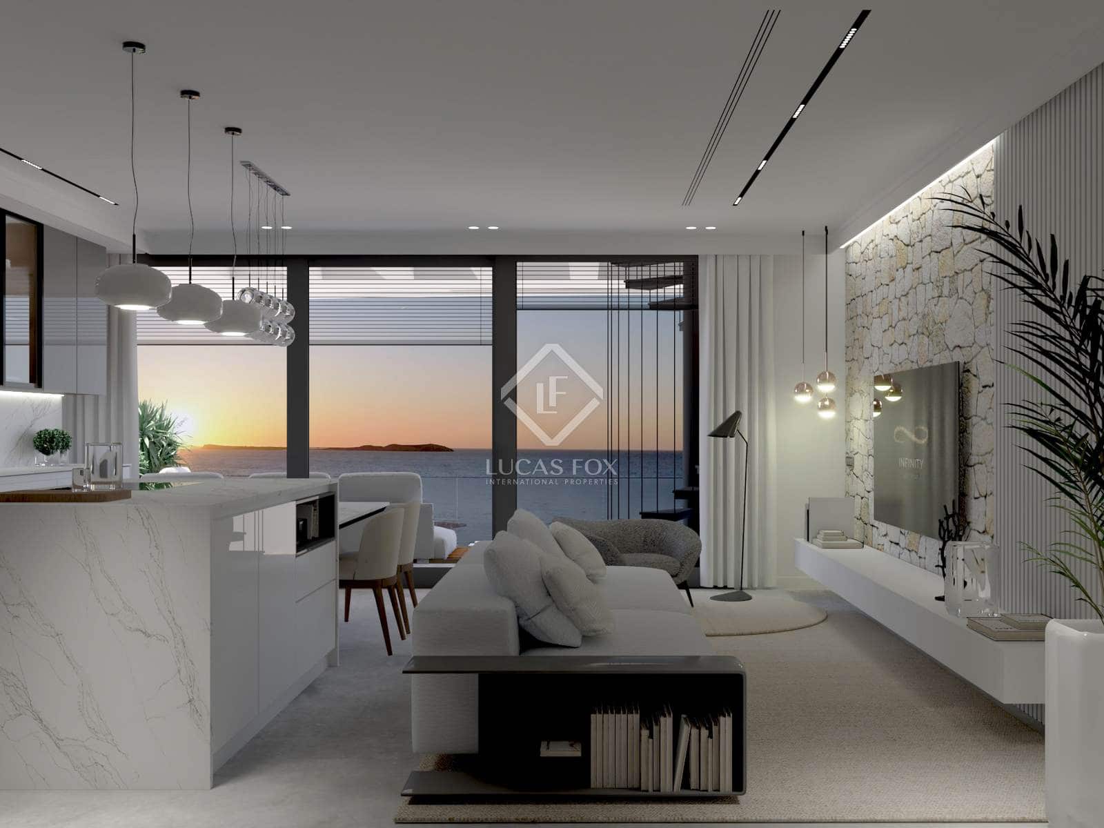 2 quarto Penthouse para venda em Sant Antoni de Portmany com piscina garagem - 1 380 000 € (Ref: 8777091)