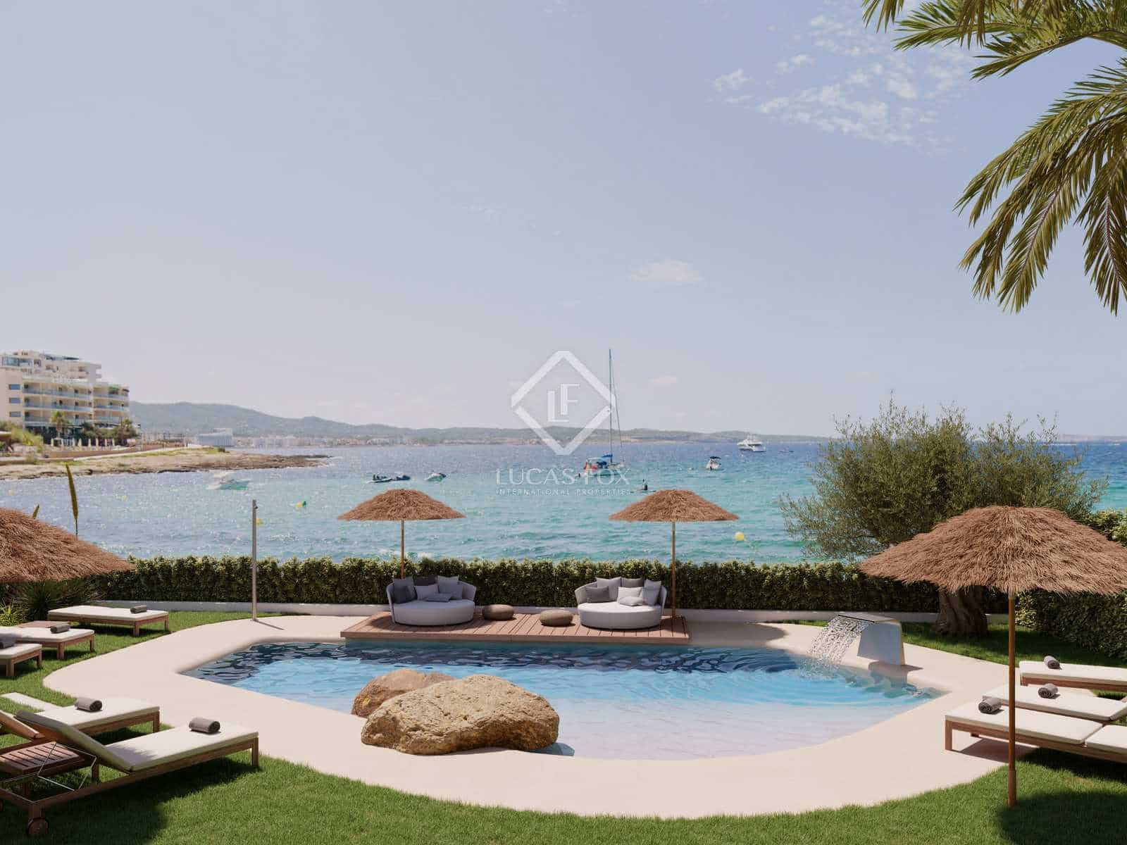 2 soveværelse Lejlighed til salg i Sant Antoni de Portmany med swimmingpool garage - € 910.000 (Ref: 8777092)