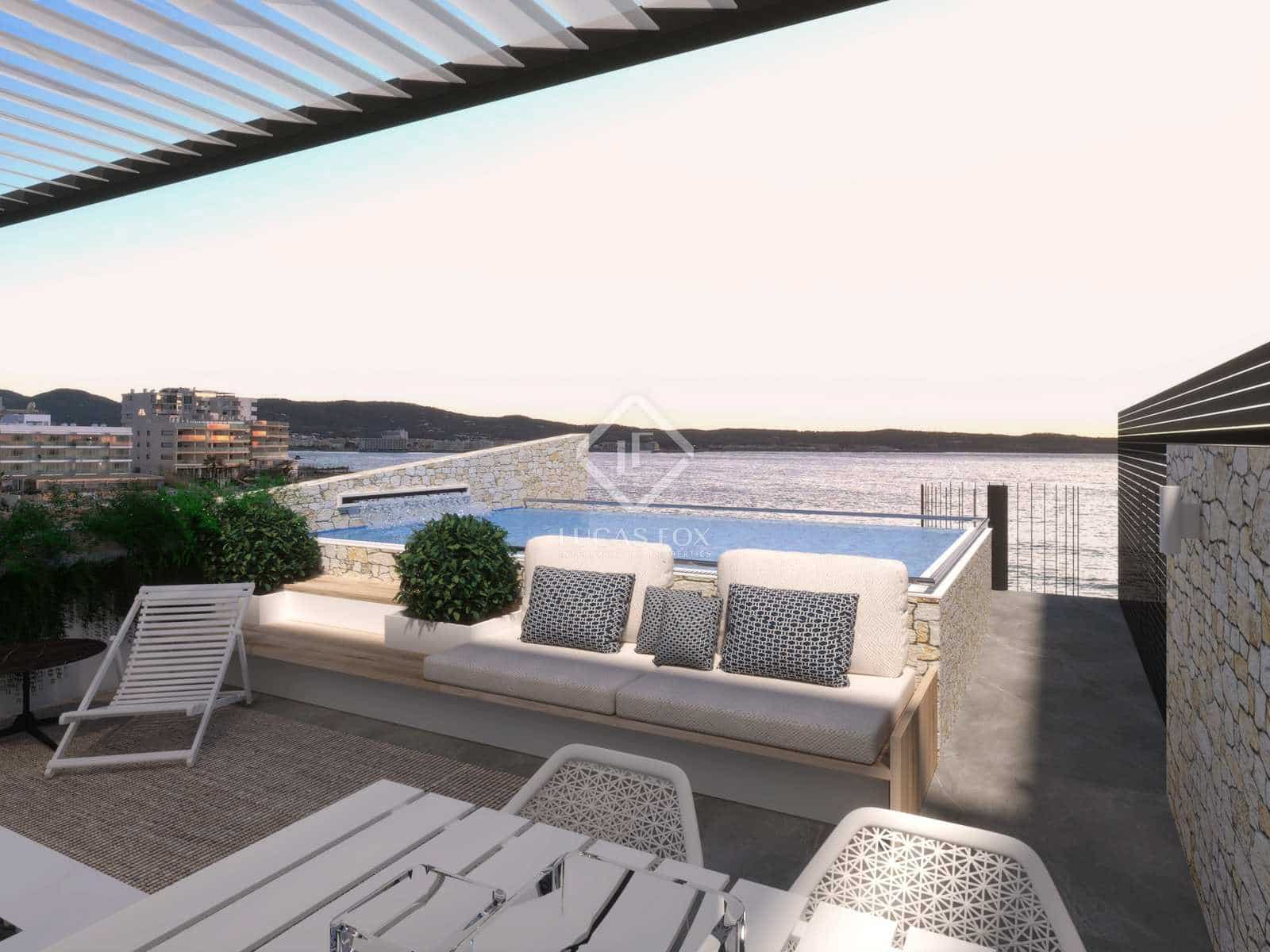 2 soveværelse Lejlighed til salg i Sant Antoni de Portmany med swimmingpool garage - € 910.000 (Ref: 8777092)