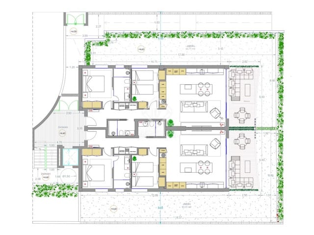 2 sypialnia Apartament na sprzedaż w Sant Antoni de Portmany z basenem garażem - 1 020 000 € (Ref: 8777093)