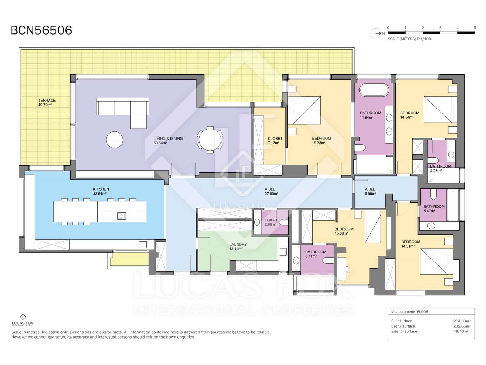 4 slaapkamer Appartement te koop in Barcelona stad met garage - € 3.600.000 (Ref: 8780393)