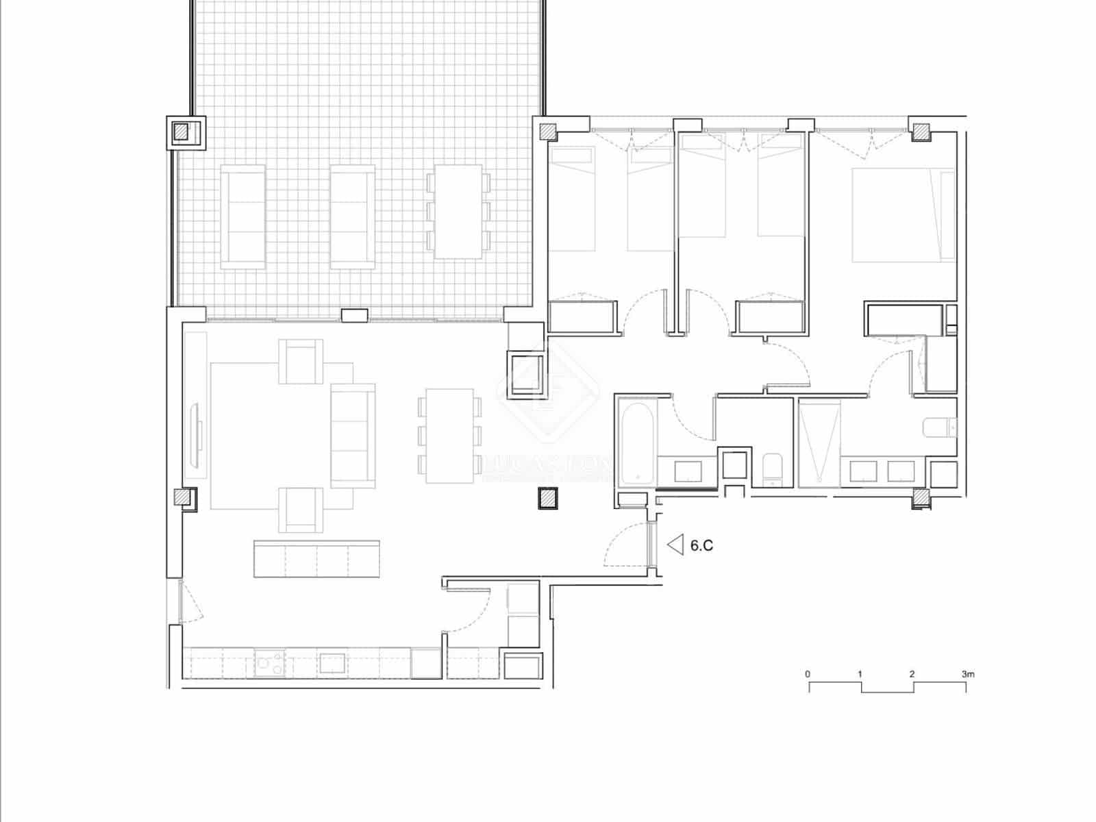 3 soveværelse Lejlighed til leje i Esplugues de Llobregat med swimmingpool garage - € 3.500 (Ref: 8782271)