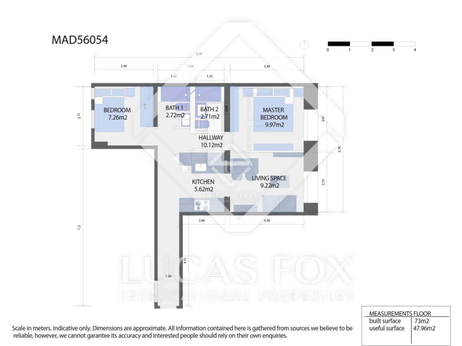 2 soveværelse Lejlighed til salg i Madrid by - € 790.000 (Ref: 8782960)
