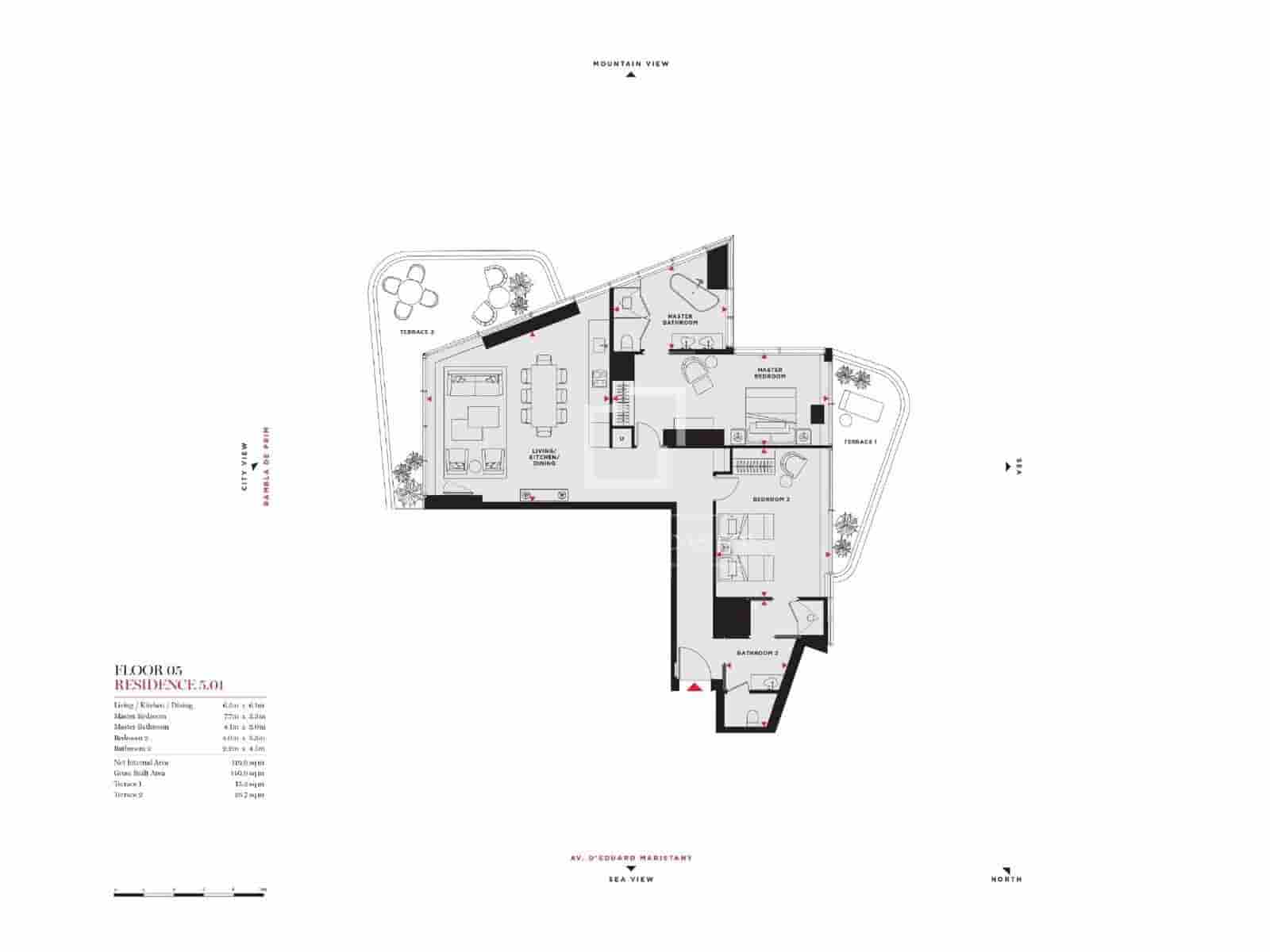 Apartamento de 2 habitaciones en Barcelona ciudad en venta con piscina garaje - 1.431.712 € (Ref: 8816786)